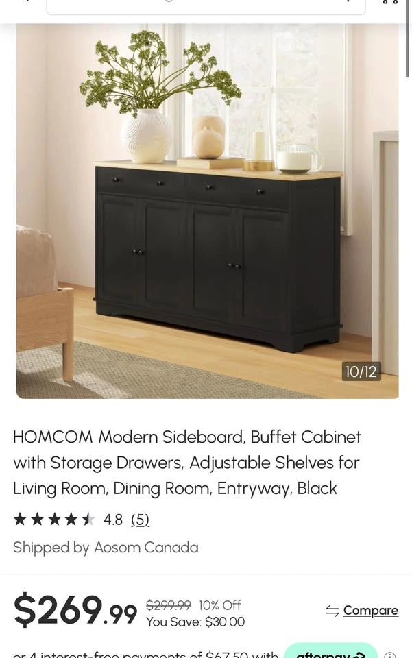 Modern Sideboard, Buffet Cabinet with Storage Drawers!!! - photo 2