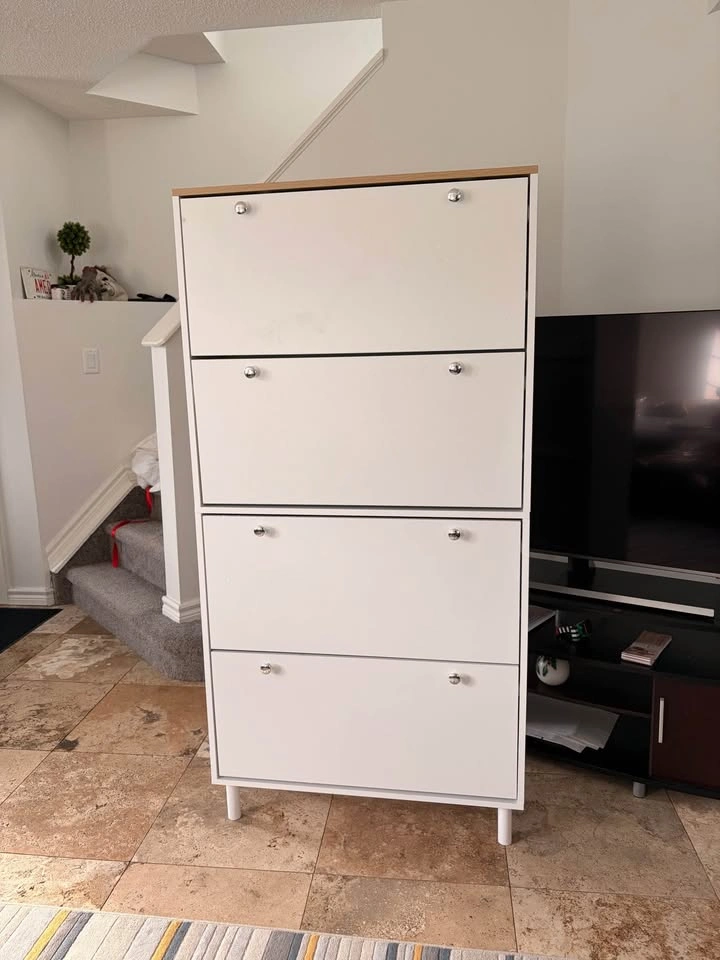 Big Narrow Shoe Cabinet with 4 Flip Drawers!! - photo 4