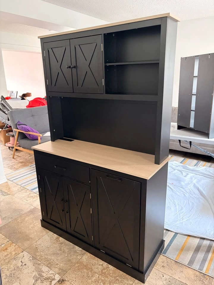 69" Pantry Cabinet with Charging Station - photo 3