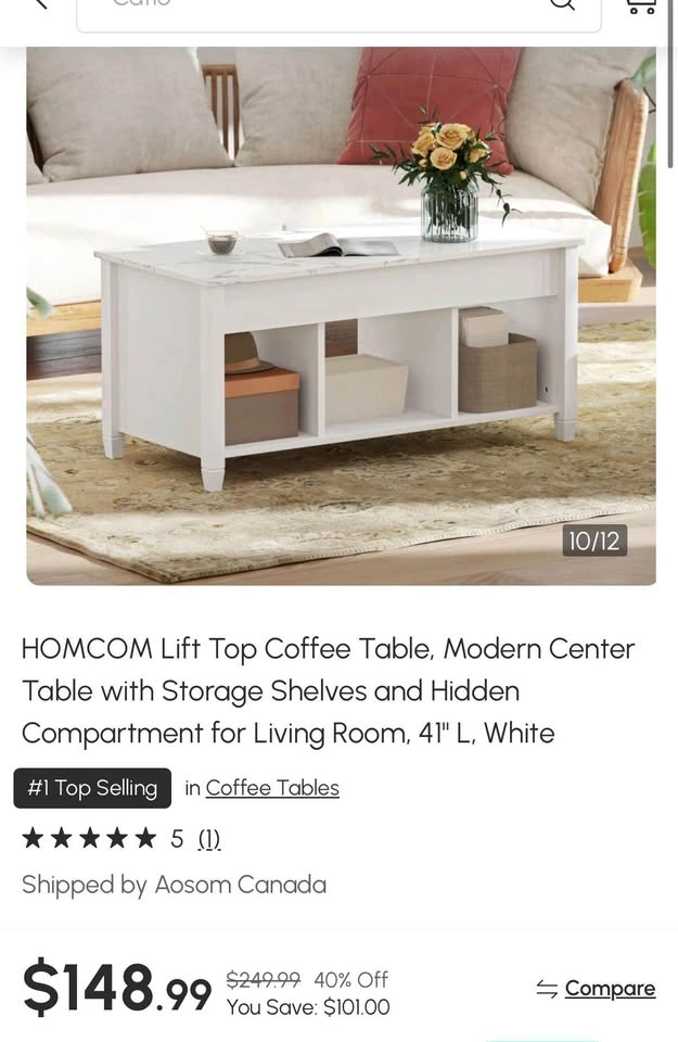 Lift Top Coffee Table! - photo 2