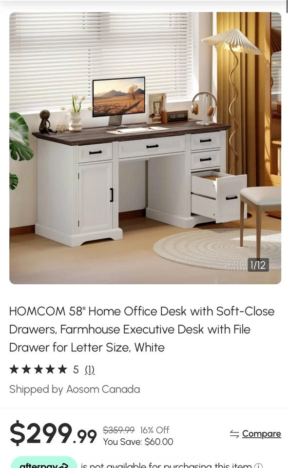 58" Home Office Desk! - photo 2