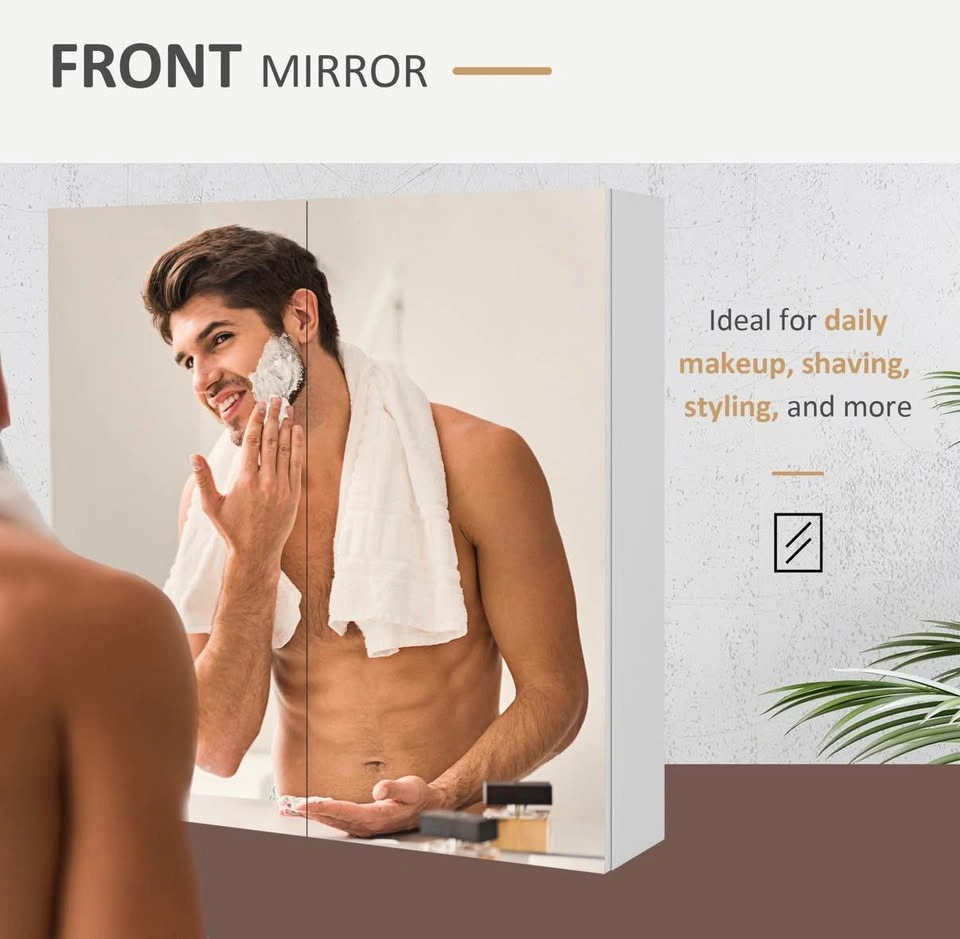 Brand New Assembled Wall Mounted Bathroom Mirror Cabinet - photo 5