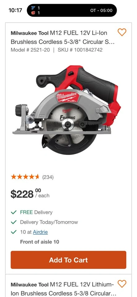 Milwaukee M12 FUEL 5-3/8" Circular Saw 2521-20 - photo 4