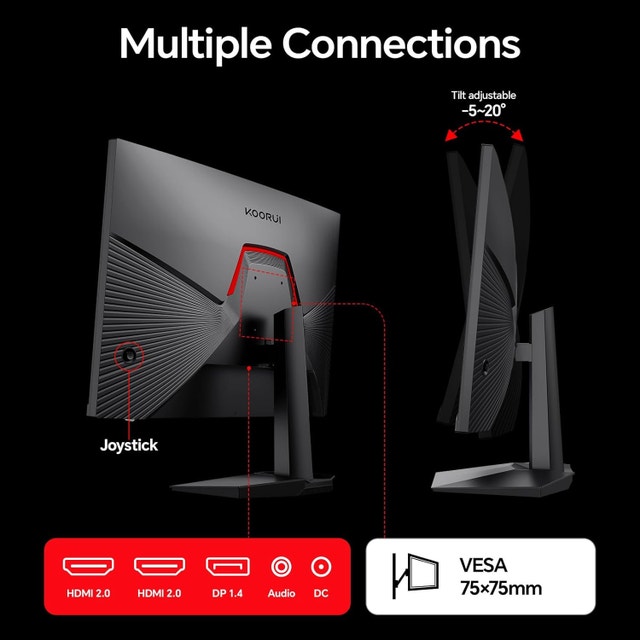 KOORUI 27” Gaming Monitor – 165Hz – 1ms – $100 - photo 4