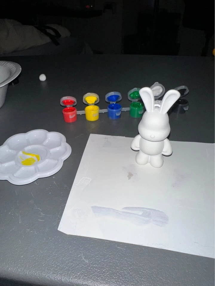 EASTER BUNNY Paint Kit - Rabbit figure painting with Pallet and - photo 4
