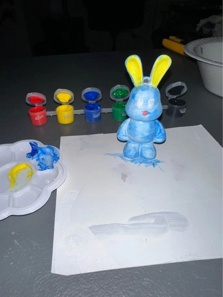 EASTER BUNNY Paint Kit - Rabbit figure painting with Pallet and - photo 5