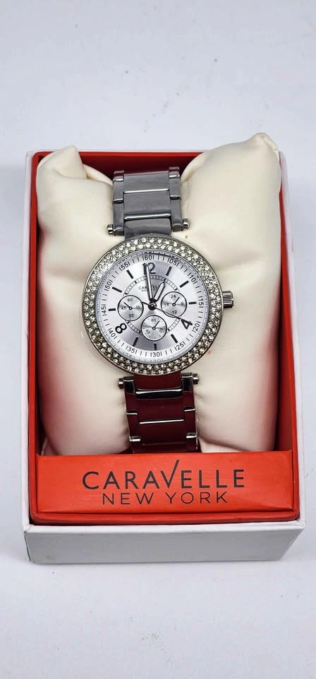 Caravelle New York Watch Silver Tone women's