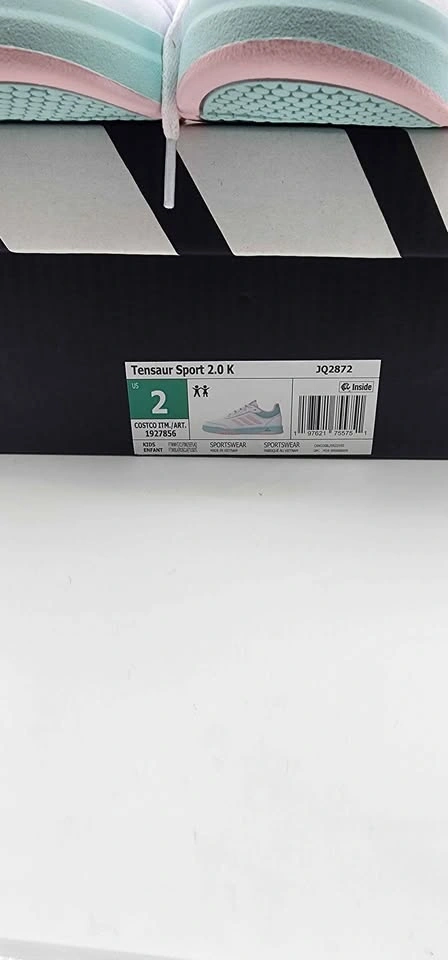 Adidas Tensaur Sport 2.0 K Kids Sneakers US 2 White Pink Mint - photo 4