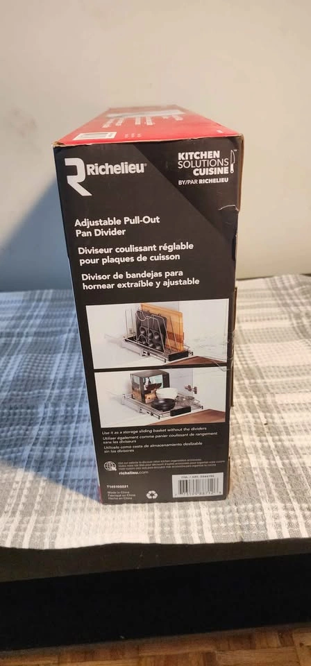 Richelieu Adjustable Pull-Out Pan Divider - photo 3