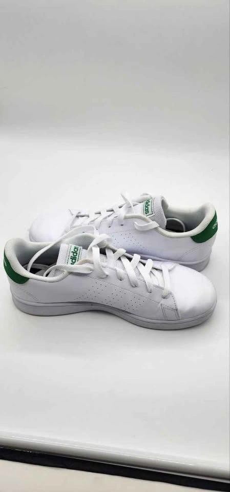Adidas Advantage White Green Sneakers Size 6 - photo 2