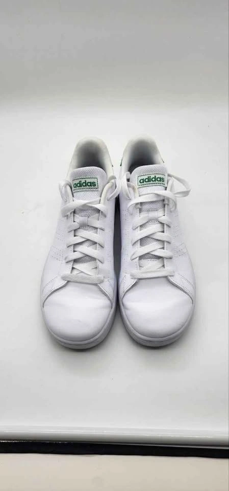 Adidas Advantage White Green Sneakers Size 6 - photo 3