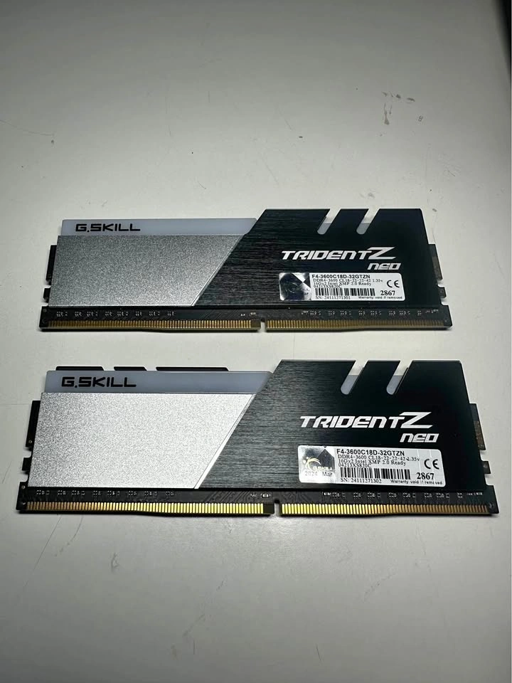 32 GB 3600mhz DDR4 Memory - G Skill Trident Neo