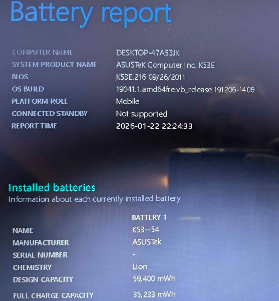 ASUS K53E 15.6" i7 8GB RAM 120GB SSD Laptop - photo 5