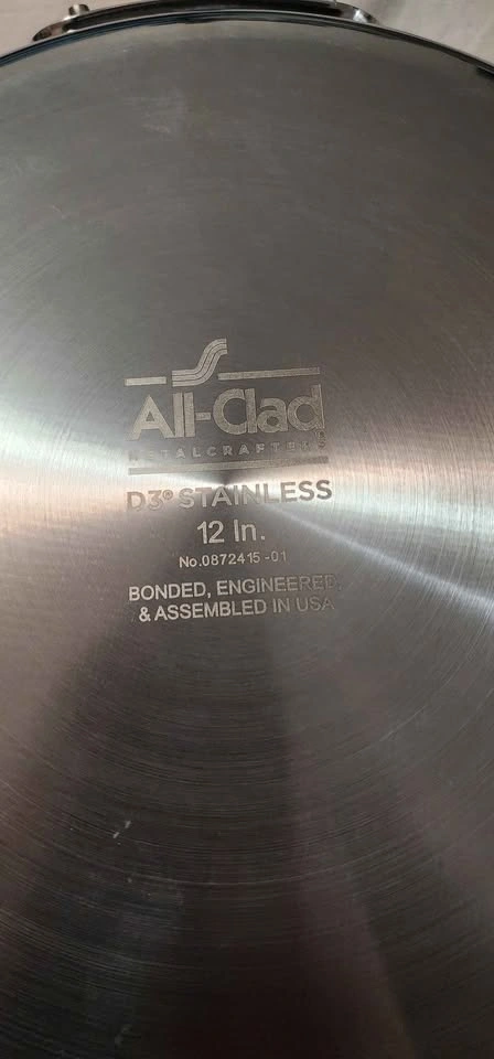 All-Clad D3 Stainless 12 inch Nonstick Fry Pan - photo 2
