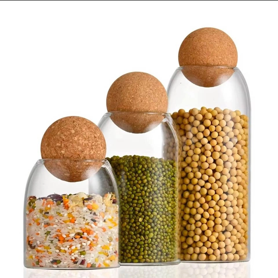 White and Brown Storage Jars for Organization