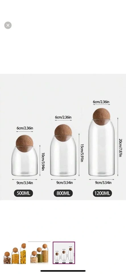 White and Brown Storage Jars for Organization - photo 2