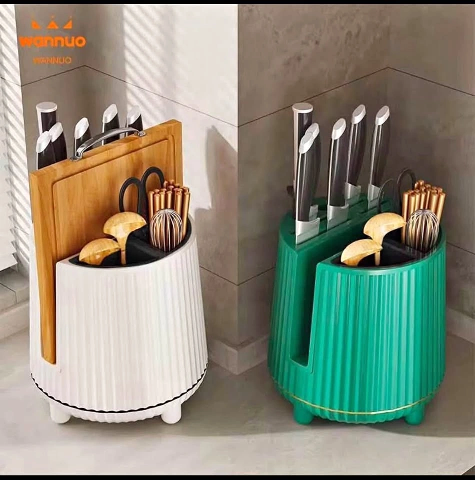 Rotating Kitchen Utensil Holder (Utensils Not Included)