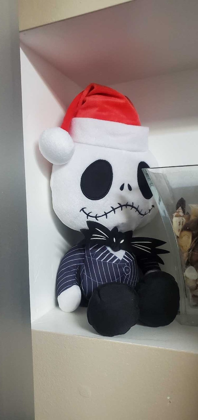 Jack Skellington Plush with Santa Hat