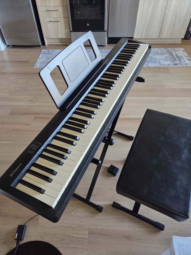 Roland FP-10 digital piano + sustain pedal + seat