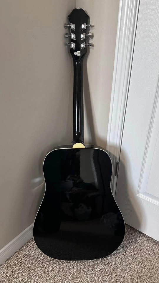 Epiphone DR-100 Acoustic Guitar – Black - photo 4
