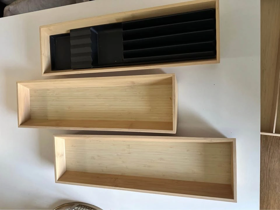 IKEA UPPDATERA Bamboo Drawer Organizers SET (4 pcs) - photo 3