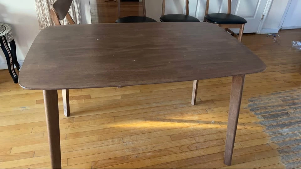 Dining Table Rectangular and Chairs Black - photo 2