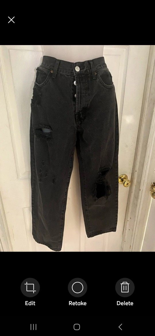 Women's Black Jeans - Size 30