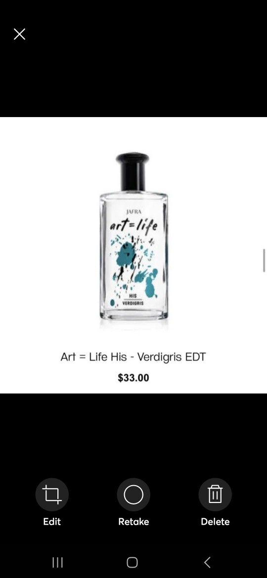 Art = Life His - Verdigris EDT 3.3 fl.Onz Jafra