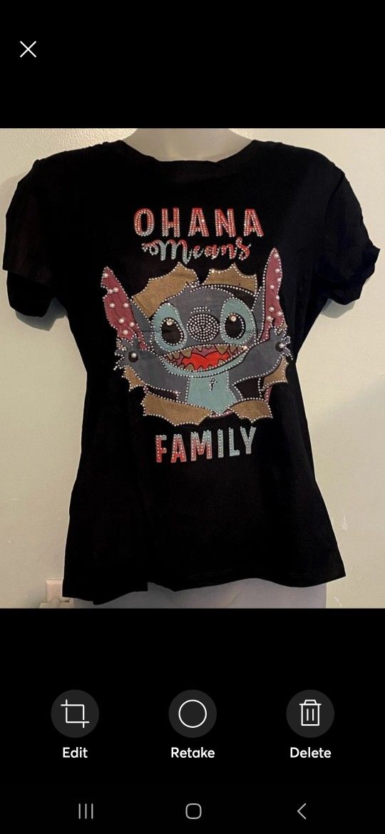 Lady's Shirt with Rhinestones and Pearls L/XL - photo 2