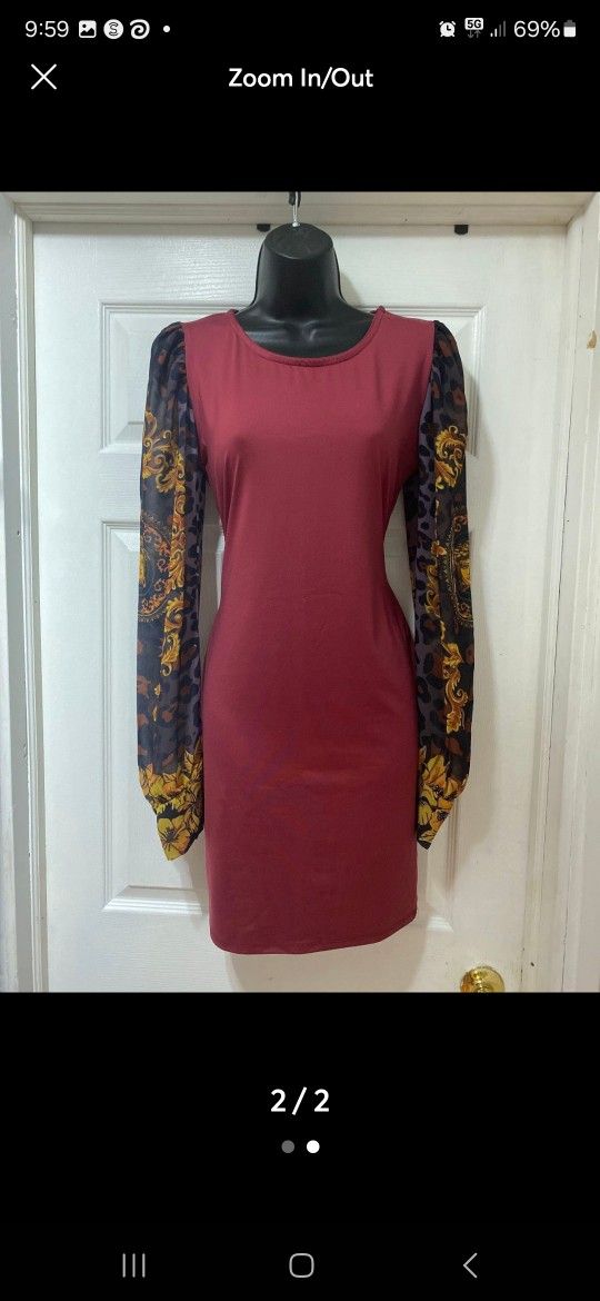 Women's Dress - Suplex Fabric, One Size, Long Sleeves