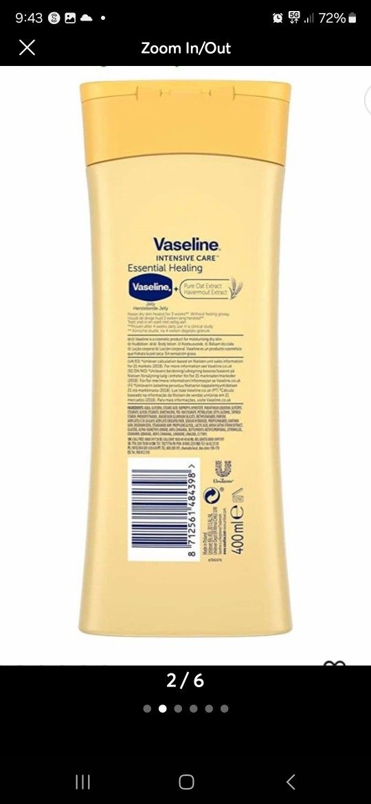 Vaseline Body Lotion 400 ML - photo 2