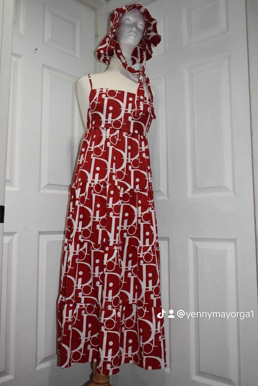Dress with Cool Fabric Bolero and Adjustable Hat