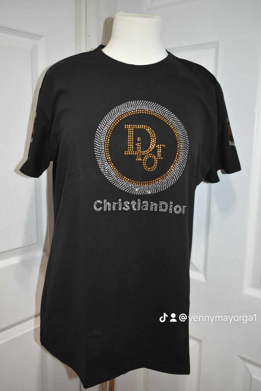 XL Women's T-Shirt - D Inspired w/ Rhinestones