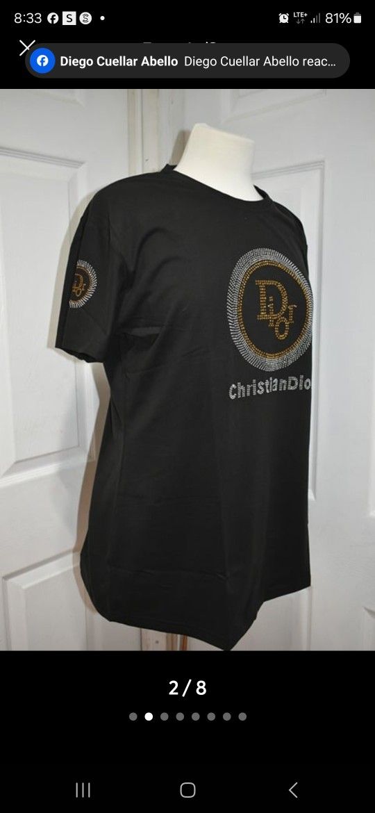 XL Women's T-Shirt - D Inspired w/ Rhinestones - photo 3