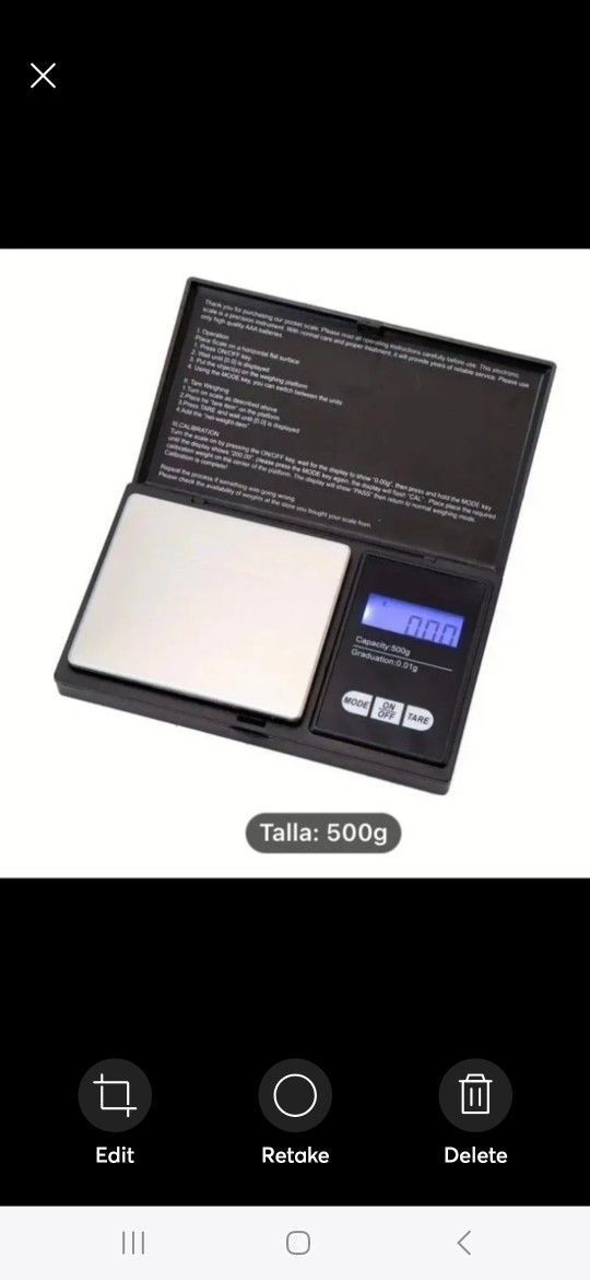 Digital Pocket Scale for Jewelry (500g, Battery Operated)
