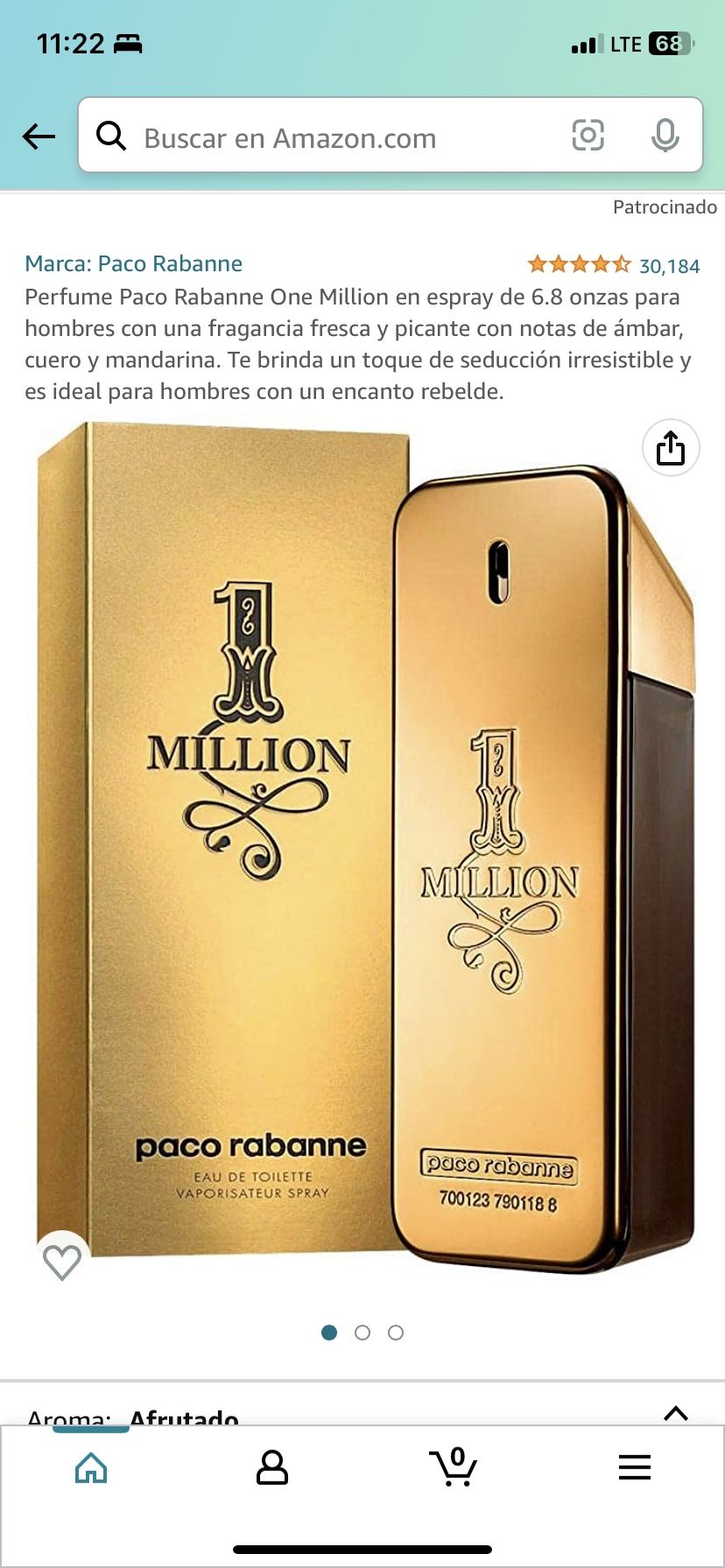 Paco Rabanne 1 Million Men's Eau de Toilette Spray, 3.4 oz - photo 2