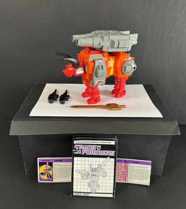 Vintage Transformers G1 Predacon Tantrum 1986 Complete