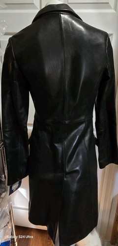 Sophia Vespucci Women's Leather Coat - Italian Design, XS - photo 3