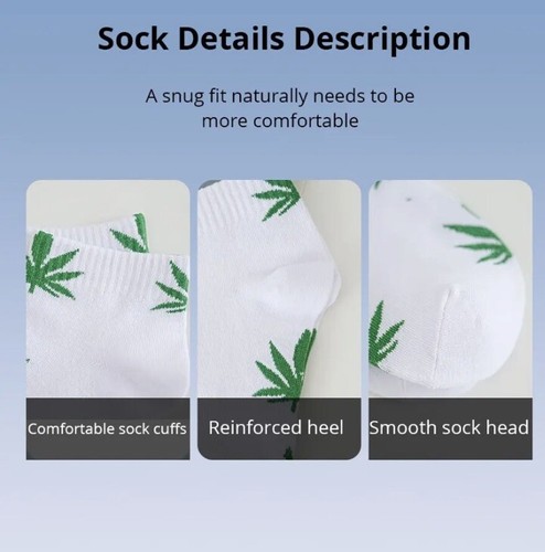 Hip Hop Marijuana Leaf Socks - 5 Pairs - photo 4