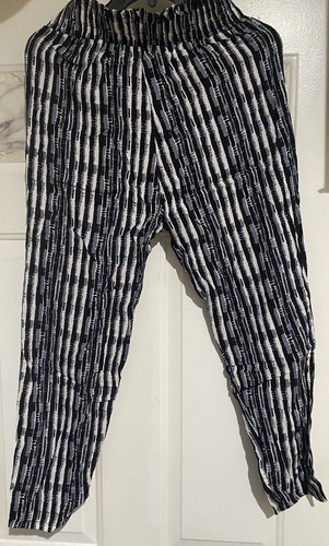 Women's Pants Soft Striped Fabric Various Colors One Size Cotton - photo 2