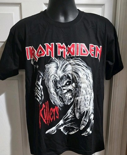 Metallica Iron Maiden Killers T-shirt L Distressed Single Stitch