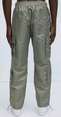 Olive Cargo Pants, Straight, Size M - photo 4