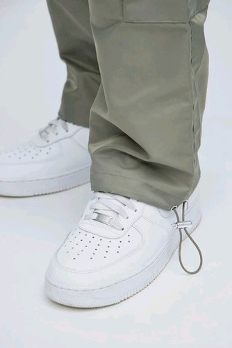 Olive Cargo Pants, Straight, Size M - photo 5