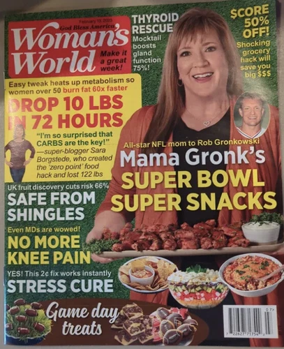 Woman's World Magazine Feb 13, 2023 Mama Gronk Snacks