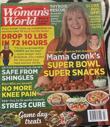 Woman's World Magazine Feb 13, 2023 Mama Gronk Snacks - photo 2