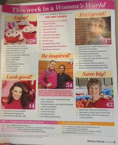 Woman's World Magazine Feb 13, 2023 Mama Gronk Snacks - photo 4