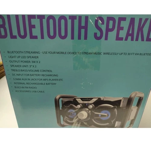 Proscan PSP333 FD Portable Bluetooth Speaker w/FM Radio - photo 3