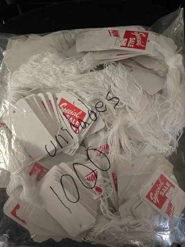 Price Tags with String for Clothing/Shoes - 3" x 2" - photo 2