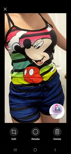 Peach Skin Pajama Set - Disney Characters - photo 2