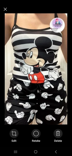 Peach Skin Pajama Set - Disney Characters - photo 4